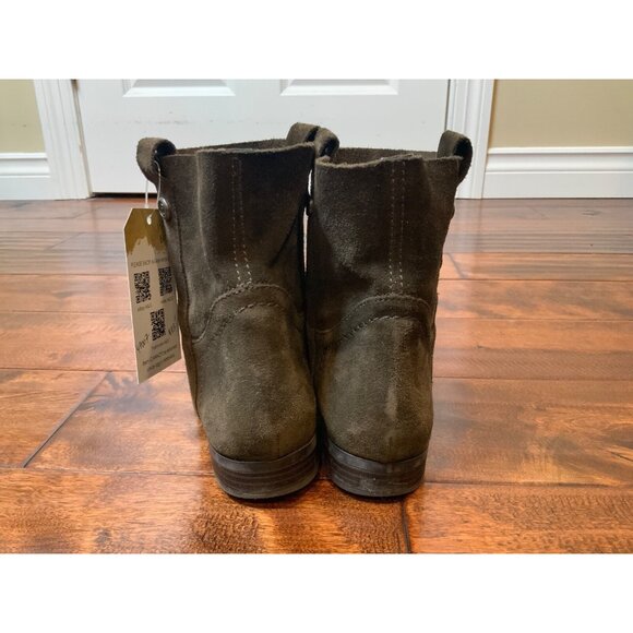 Frye & Co Brown Suede Leather Mid-Shaft Ankle Boots, Size 6 (US) - Picture 5 of 9